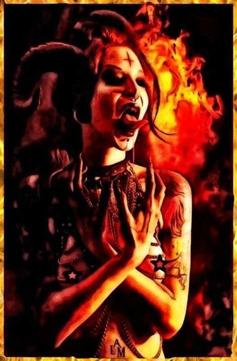 daughter of satin satanic art evil art dark fantasy art