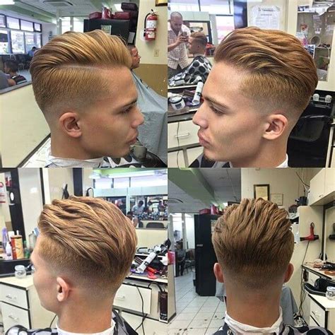 trendy short sides long top hairstyles