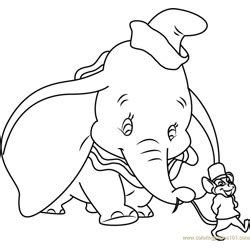 dumbo bath coloring page  dumbo coloring pages coloringpagescom