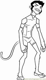 Beast Boy Coloring Justice Young Cartoon Pages Coloringpages101 Printable sketch template
