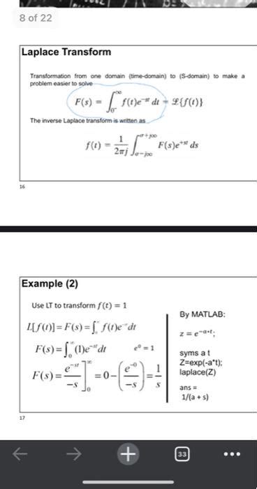 Solved Ex 1 Find Laplace Transform Of The Following