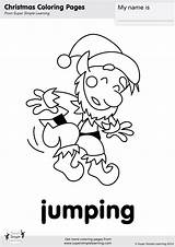 Jumping sketch template