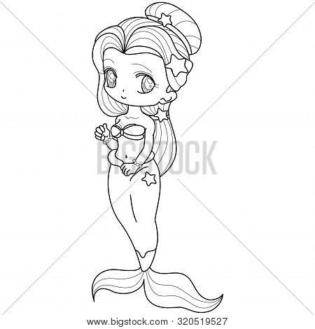 chibi mermaid anime coloring pages coloring  drawing