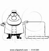 Bellhop Worker Coloring Holding Sign Happy Clipart Cartoon Thoman Cory Outlined Vector Waving Friendly sketch template
