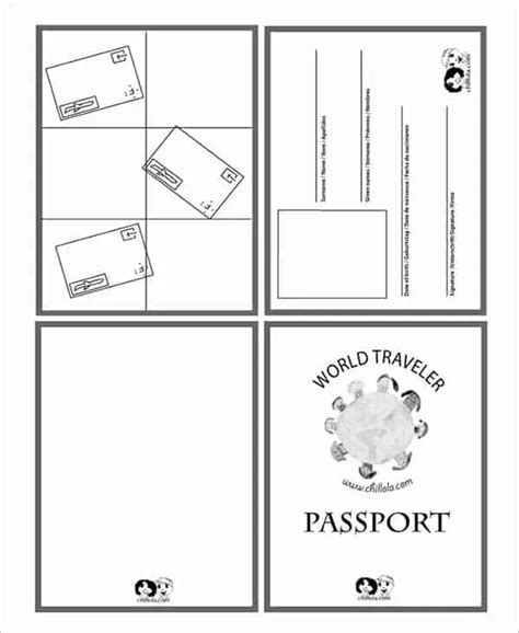 passport templates word excel  formats