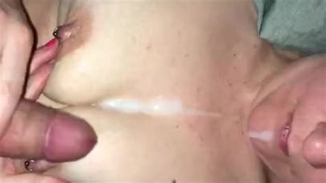 edible pearl necklace husband eats his cum off of his wife s chest