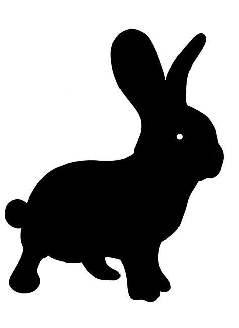 rabbit silhouette images clipart  clipart