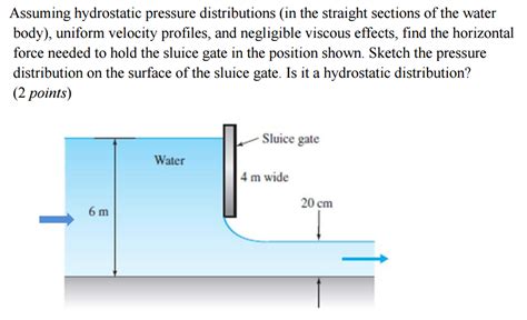 calculate hydrostatic pressure  water haiper