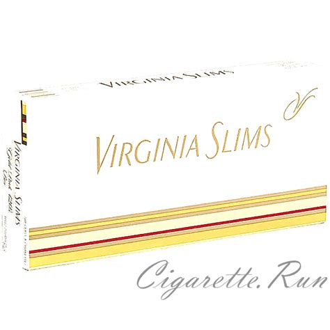 virginia slims  gold pack box cigarettes cigaretterun