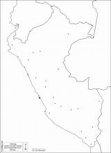 Peru Map Cities Main Boundaries Outline Blank sketch template