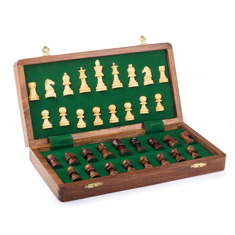 magnetic   chess set game  fine wood classic
