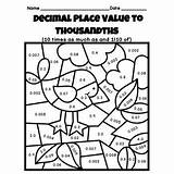 Decimal Thousandths sketch template