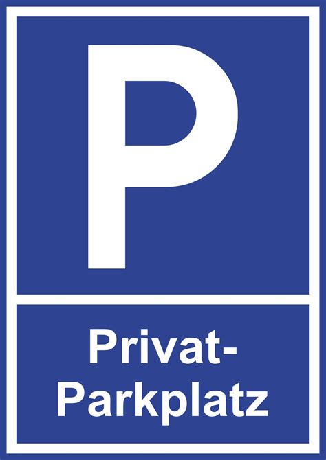 aufkleber schild parkplatzschild privatparkplatz  cm