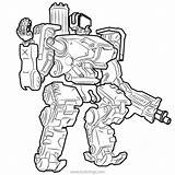 Overwatch Bastion Reinhardt Xcolorings 777px sketch template