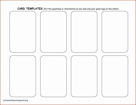 ms word business card template blank playing cards  blank playing