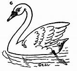 Draw Kids Swans Printable Swan Drawing Birds Drawings Vintage Bird Some Outline Coloring Graphics Clipart Pdf Painting Step Clip Thegraphicsfairy sketch template