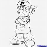 Graffiti Gangster Characters Mario Draw Wall Coll Posted Am sketch template