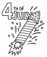 July Coloring 4th Pages Happy Fourth Sheets Firework Advise Fireworks Dress Flag Kids Celebration sketch template