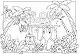 Coloring Jungle Pages Safari Printable Animals Scene Baby Esl Jeep Drawing Scenery Animal African Getcolorings Color Colouring Getdrawings Print Colorings sketch template