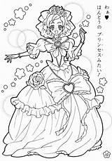 Coloring Princess Anime Pages Print Getdrawings sketch template