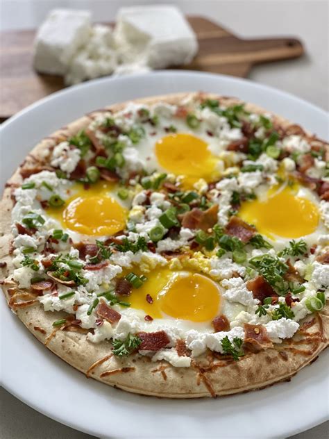 bacon and egg breakfast pizza with farmer s cheese i love imported cheese