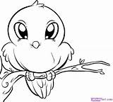 Baby Bird Coloring Drawings Animal Pages Drawing Cute Birds Colouring Cartoon Easy Yahoo Search sketch template