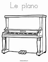 Piano Upright Coloring Pages Music Drawing Colouring Le Twistynoodle Clipart Children Young Paino Grand Play Sheets Bord Key Keyboard Draw sketch template