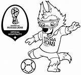 Coloring Cup Russia Mascot Pages Fifa Zabivaka Soccer Printable Sheets Kids Sports Print Coloringpagesfortoddlers sketch template