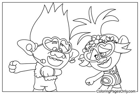 trolls band  coloring pages  printable  printable coloring pages