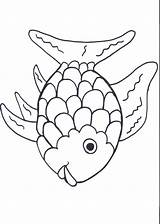 Fish Rainbow Coloring Pages Kids Template Preschool Printable Drawing Clipart Regenbogenfisch Outline Colouring Starfish Printables August Crafts Summer Poisson Themes sketch template