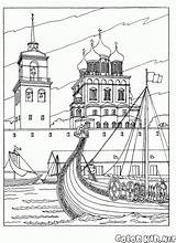 Pskov Catedral Desenhos Dibujo Colorir Coloriage Kremlin Cattedrale Welt Prague Romanos Trinidad Colorkid Moscou Moderno Malvorlagen Trindade Basilio Kathedrale Dreifaltigkeits sketch template