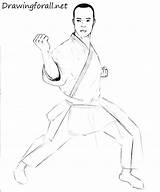 Karate Realistic Drawingforall Stepan Ayvazyan sketch template