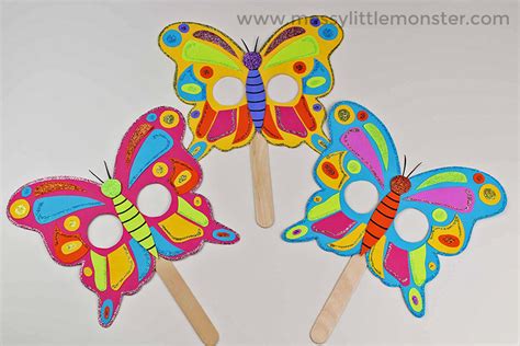 butterfly mask craft   printable butterfly template messy