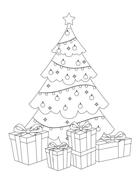 printable christmas tree coloring pages freebie finding mom