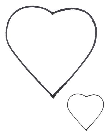heart template printable clipart