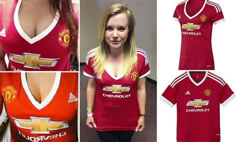 manchester united slammed for sexist women s replica shirt daily