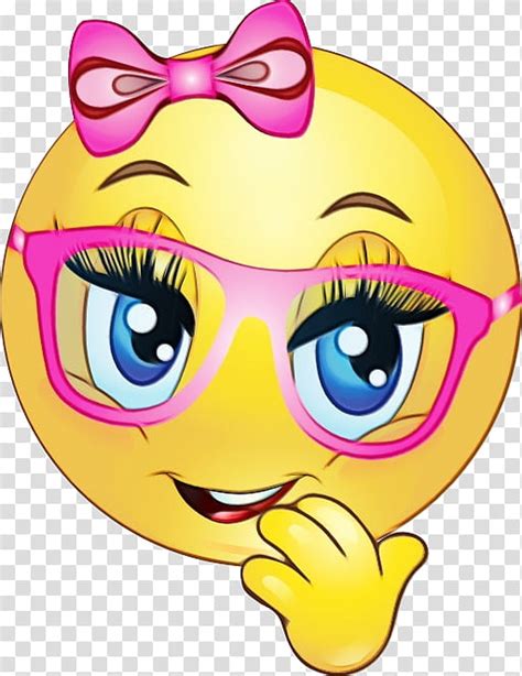 Smiley Face Emoticon Emoji Girl Girly Girl Pile Of