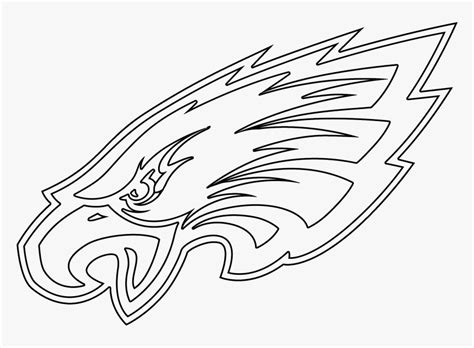 philadelphia eagles logo coloring page hd png  kindpng