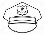 Police Hat Clipart Drawing Cop Cartoon Cap Vector Clip Getdrawings Clipartmag Illustration Drawings sketch template