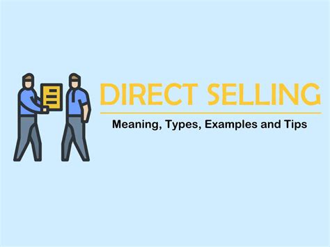 direct selling meaning types pros cons examples tips