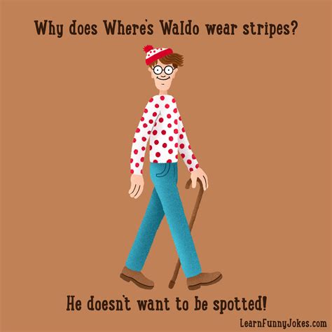 why does where s waldo wear stripes he doesn t want to be spotted