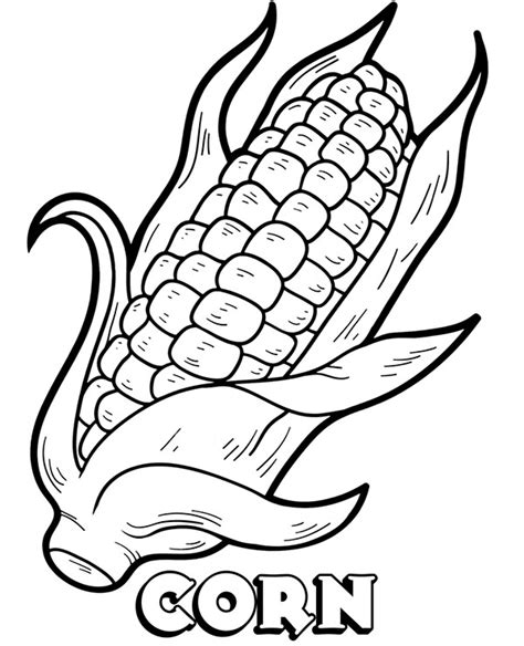 corn    coloring page topcoloringpagesnet