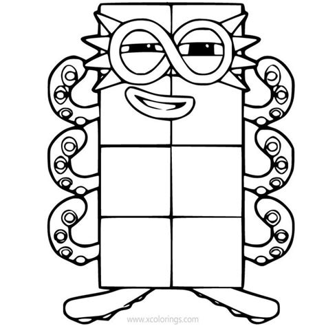 number blocks coloring pages coloring pages
