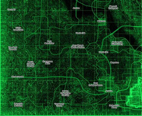 fallout 3 basic locales map sector 3 ign