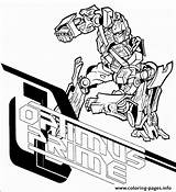 Optimus Prime Coloring Transformers Pages Printable sketch template