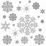 Snowflake Adultos Snowflakes sketch template