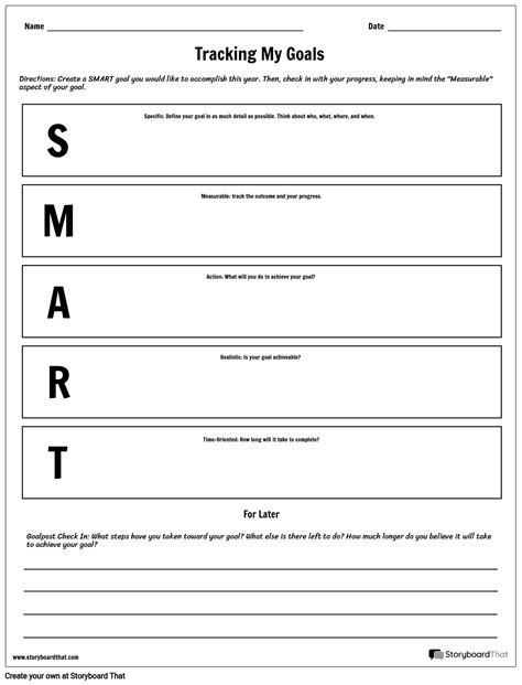 making smart goals goal setting worksheet