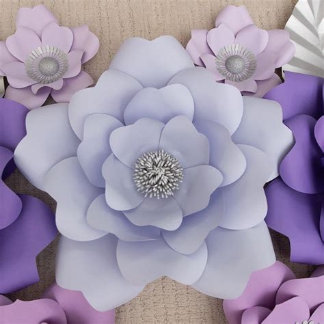 purple paper flowers buy  paper flowers   stunning backdrop  weddings add