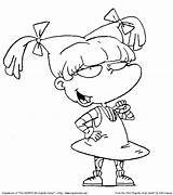 Rugrats Angelica Pickles sketch template