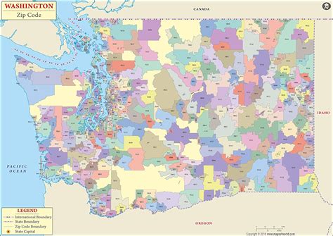 Washington State Zip Codes Map Your Vector Maps Hot Sex Picture